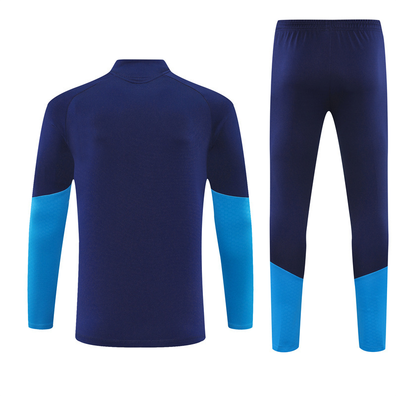 2026 Spain Dark Blue Half-Zip Training Kit