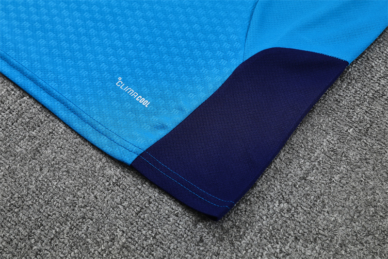 2026 Spain Blue and White Short-Sleeved Training Kit
