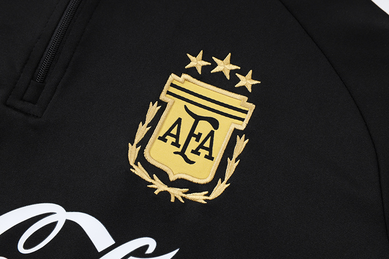 2025 Argentina Black Half-Zip Training Top