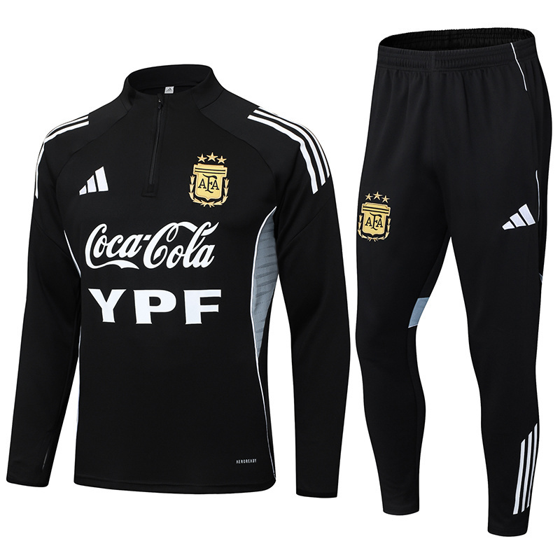 2025 Argentina Black Half-Zip Training Top