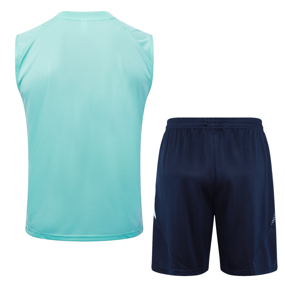 2024/2025 Real Madrid light green vest training suit Kit