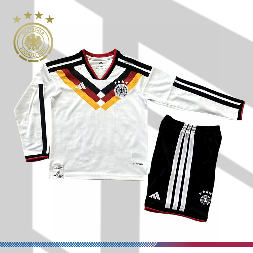 2026 Germany Home Long-sleeved Football Shirt (Kids Kit)