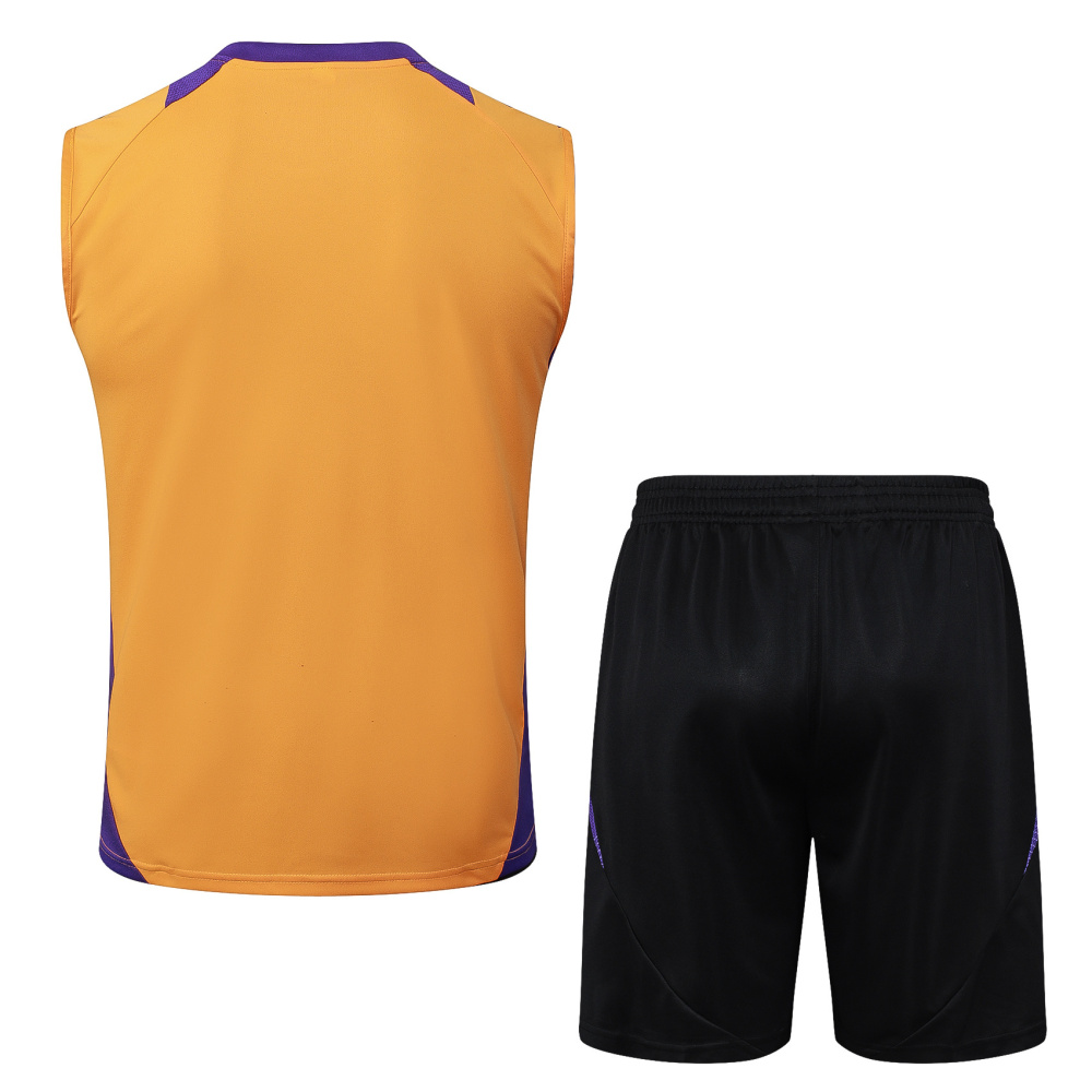 2024/2025 Real Madrid orange vest training suit  Kit