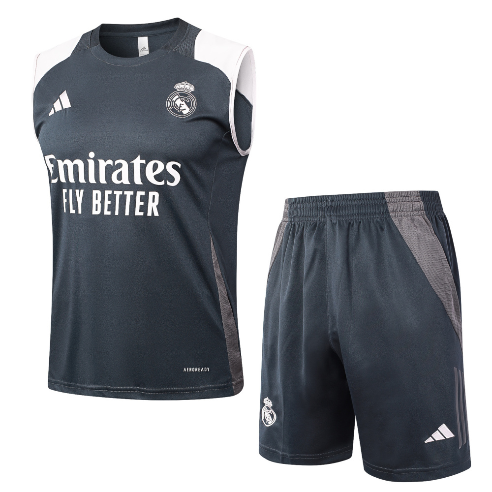 2024/2025 Real Madrid grey vest training suit Kit