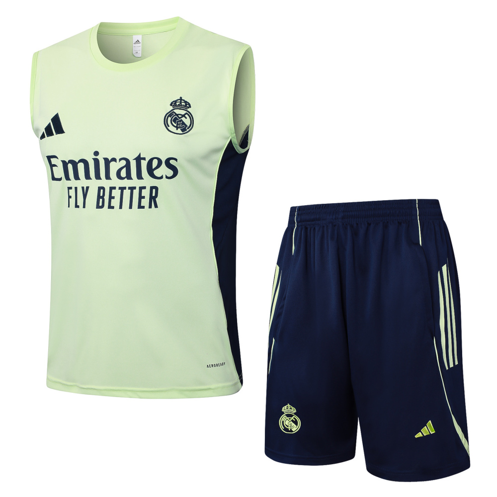 2025/2026 Real Madrid light green vest training suit