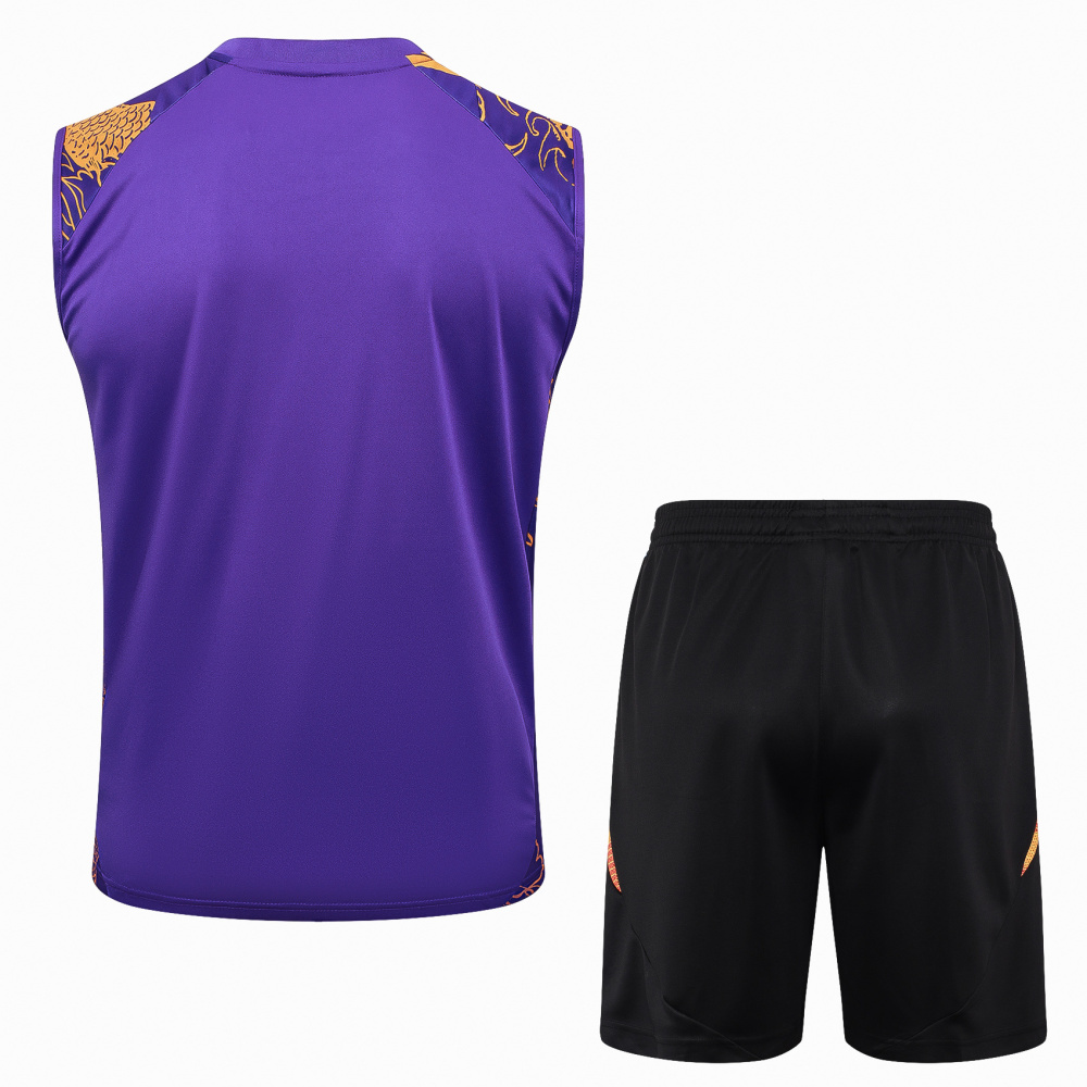 2024/2025 Real Madrid purple vest training suit  Kit