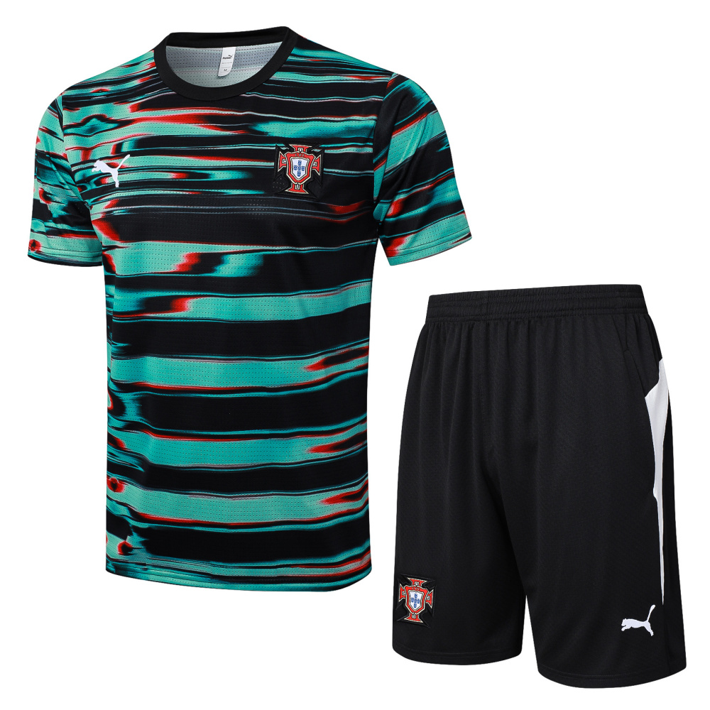 2025 Portugal Green Inkjet Short-Sleeved Training Kit