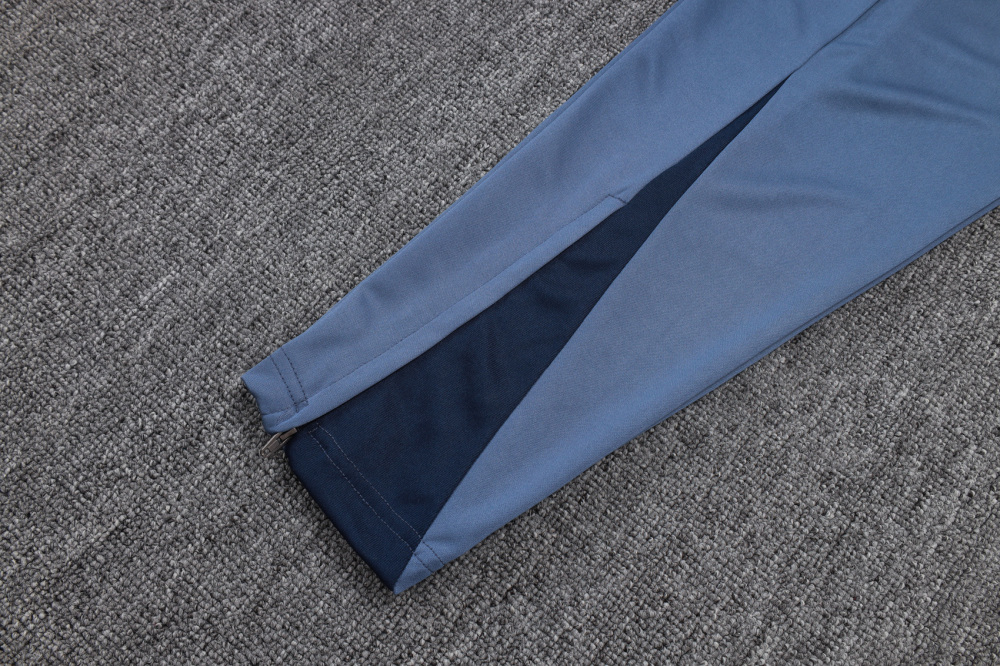 2025/2026 Paris Saint-Germain Grey Half-Zip Long-Sleeve Training Suit Kit