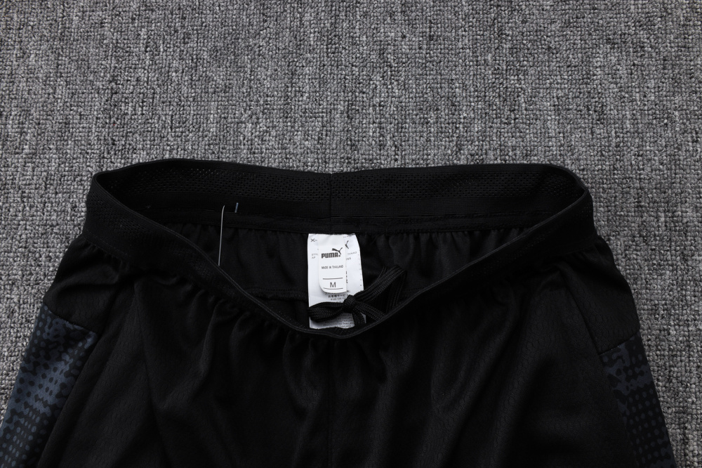 2025/2026 AC Milan Black inkjet Long-Sleeved Half-Zip Training Kit