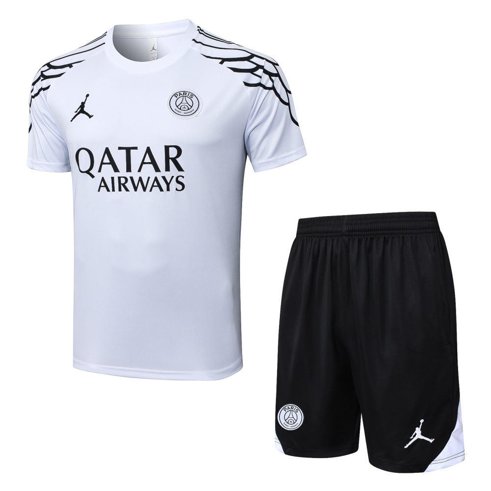 2025/2026 Paris Saint-Germain White Inkjet Short-Sleeve Training Kit