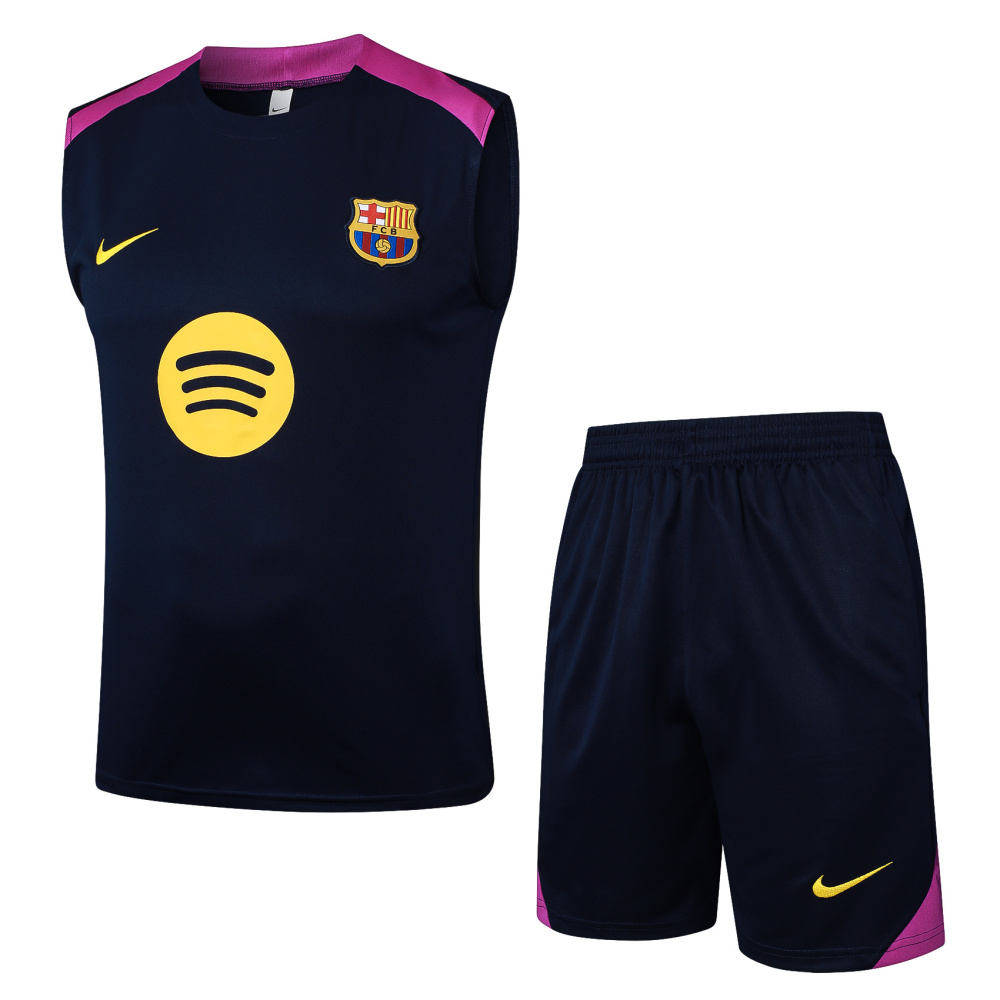2025/2026 Barcelona dark blue sleeveless training kit