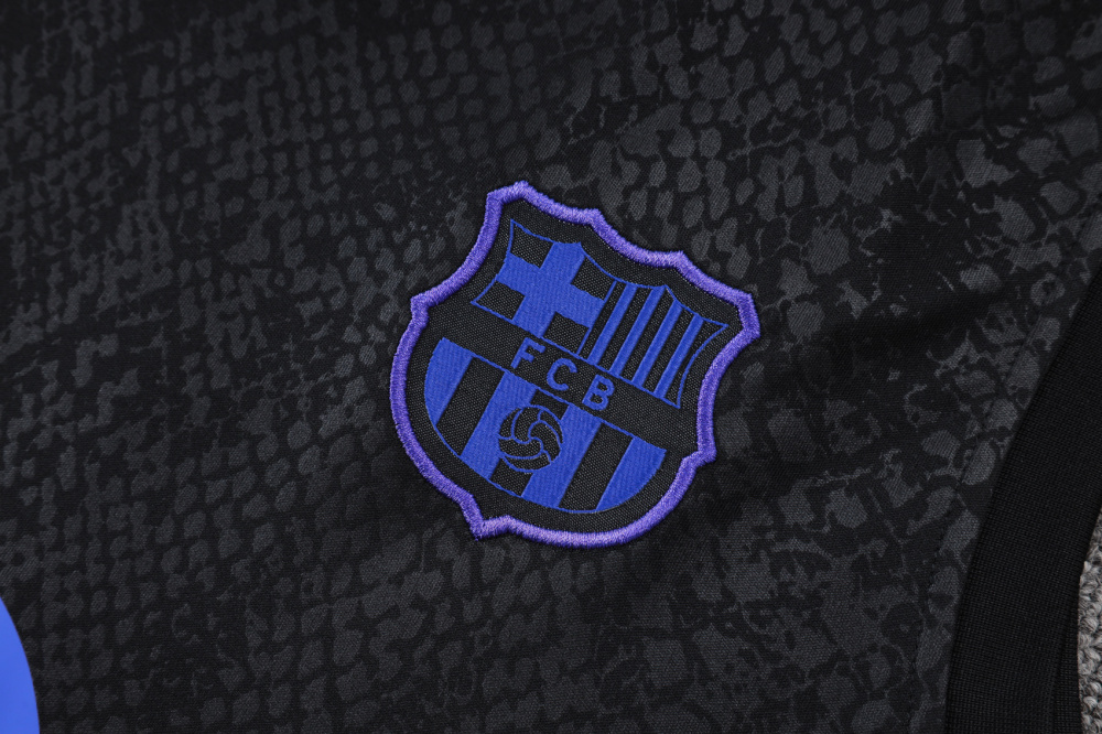 2025/2026 Barcelona Black Stamped Sleeveless Training Kit