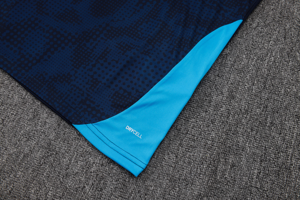 2025/2026 Marseille Blue Short-Sleeve Training Kit