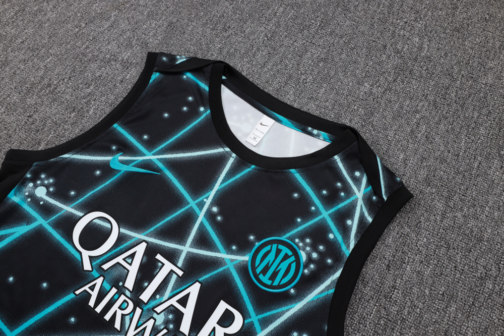 2025/2026 Inter Milan Black starry sky inkjet sleeveless training kit