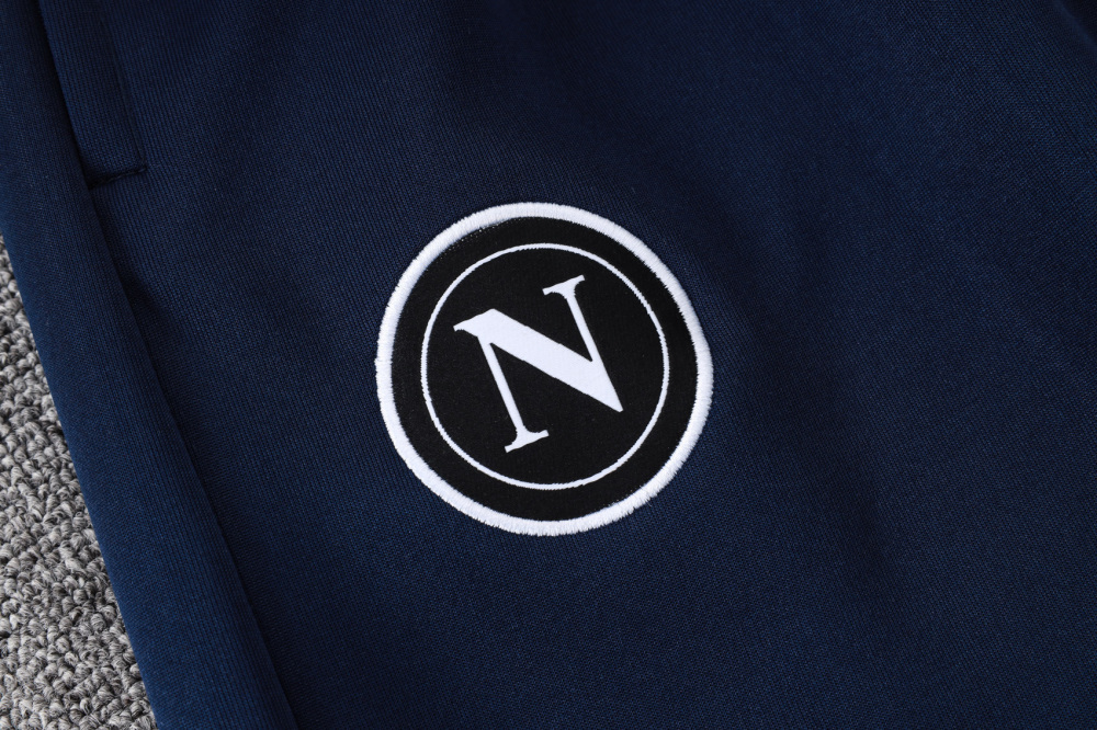2025/2026 Napoli light blue long-sleeved training kit with full-length zipper