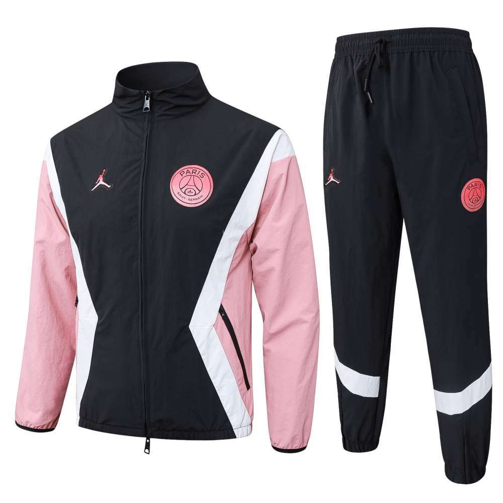 2025/2026 Paris Saint-Germain Black Long Zip-Up Jacket Set