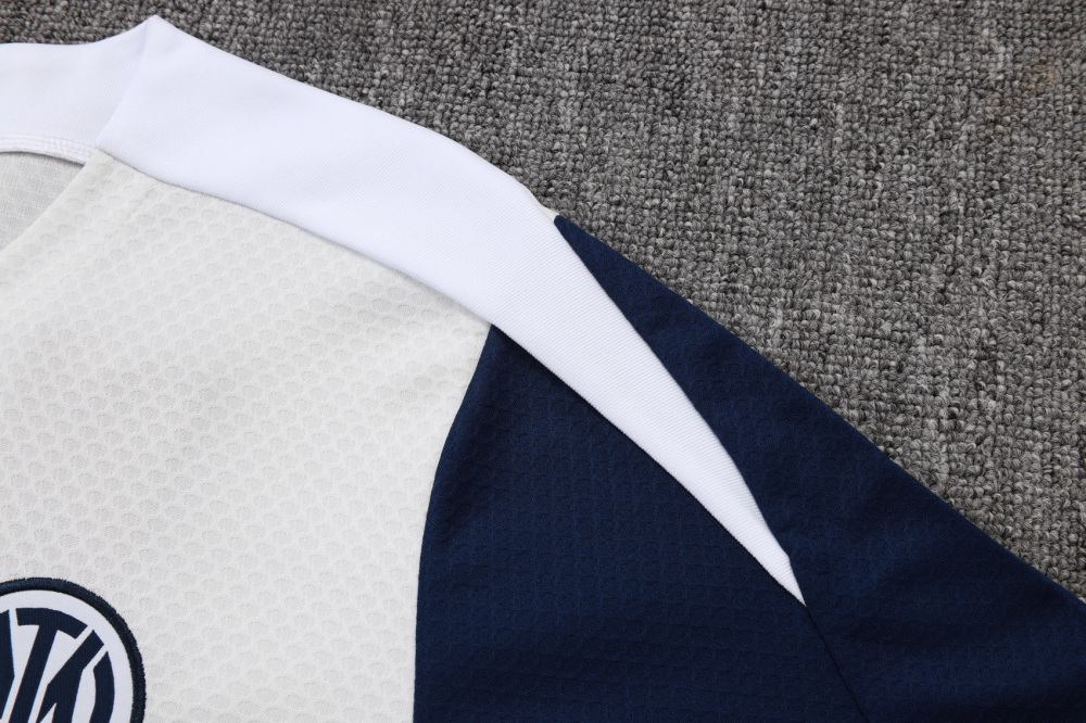 2025/2026 Inter Milan Off-white short-sleeved training kit