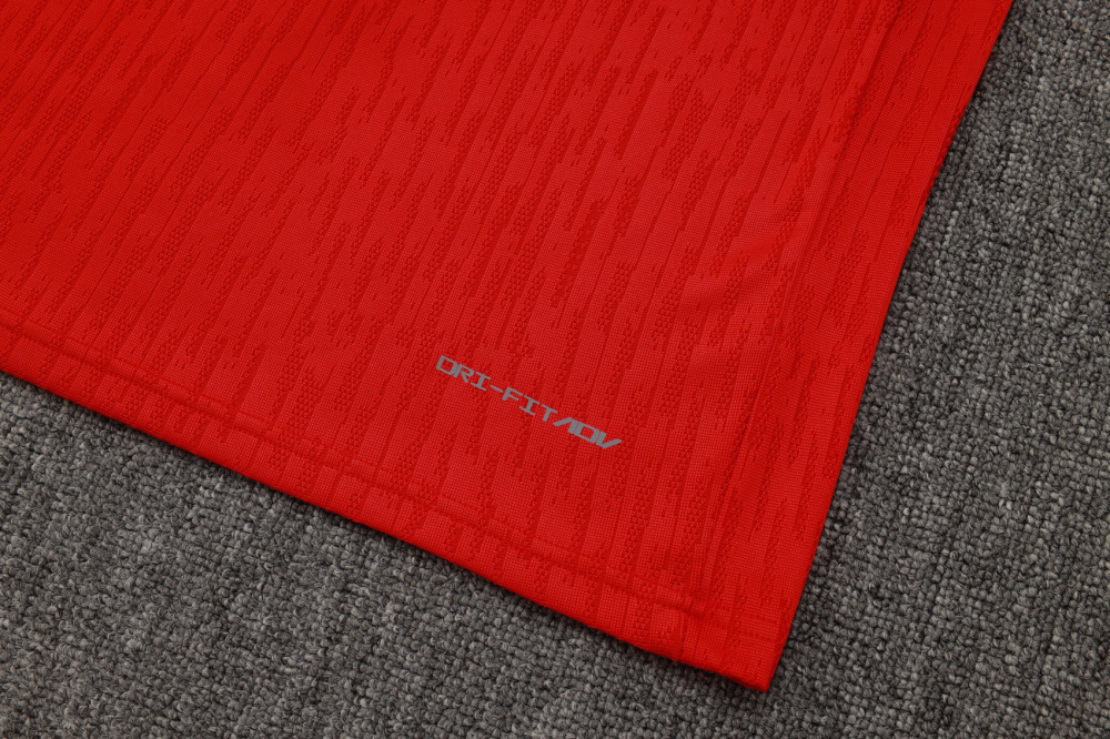 2025/2026 Paris Saint-Germain Red Half-Zip Long-Sleeve Training Suit Kit
