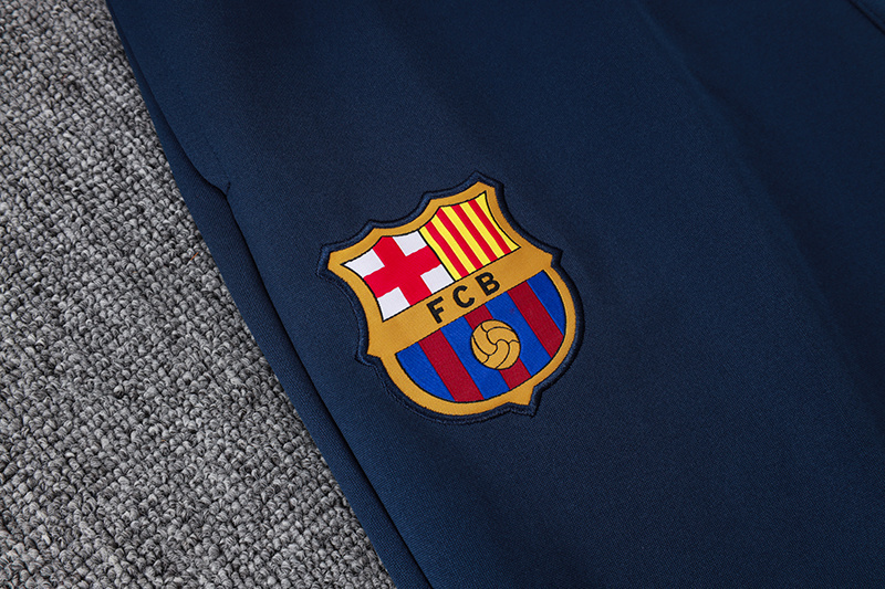 2025/2026 Barcelona dark blue long-sleeved full-zip training kit