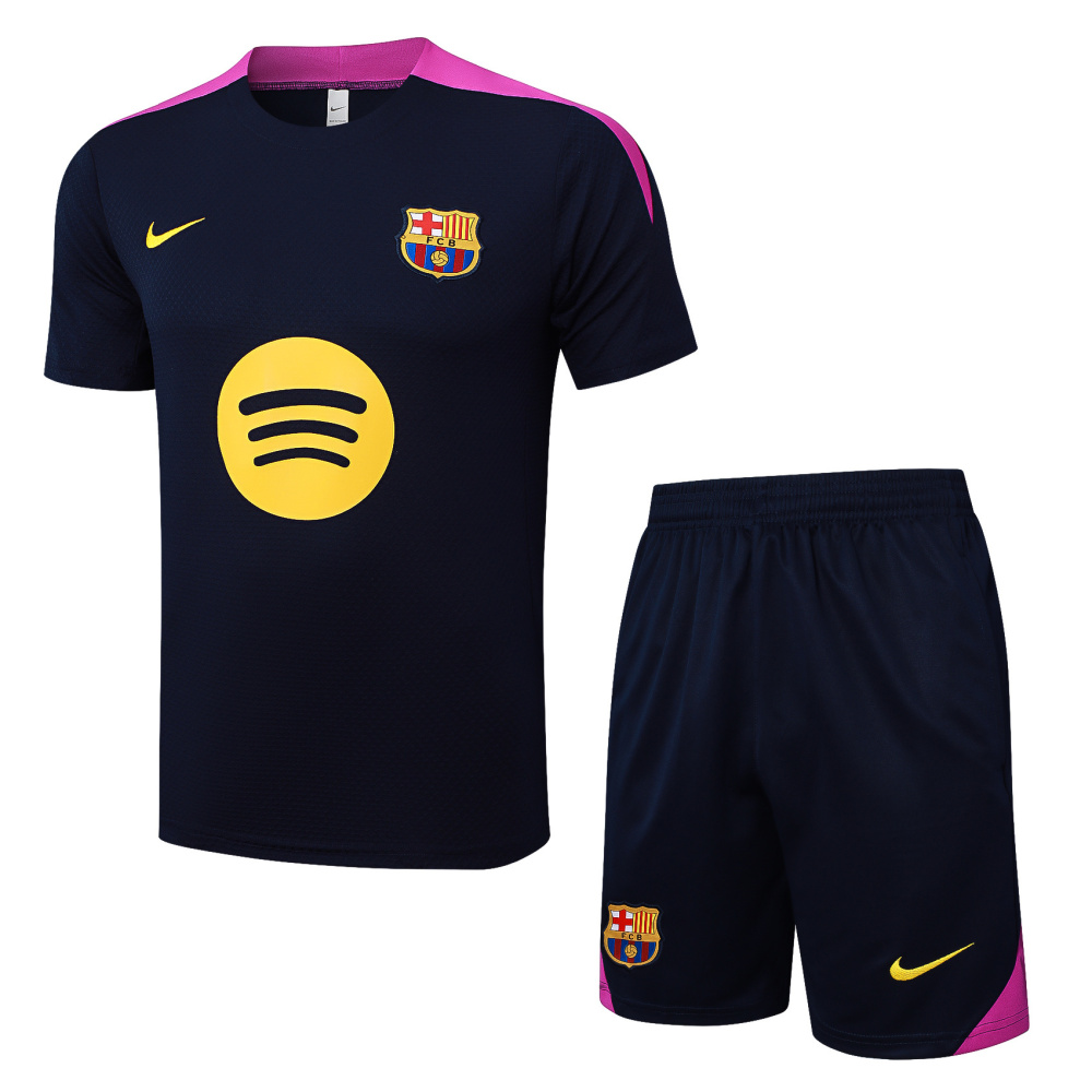 2025/2026 Barcelona dark blue short-sleeved training kit