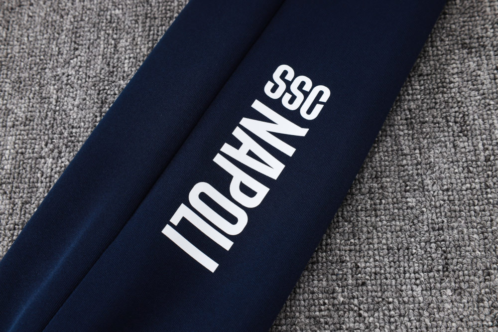 2025/2026 Napoli light blue long-sleeved training kit with full-length zipper