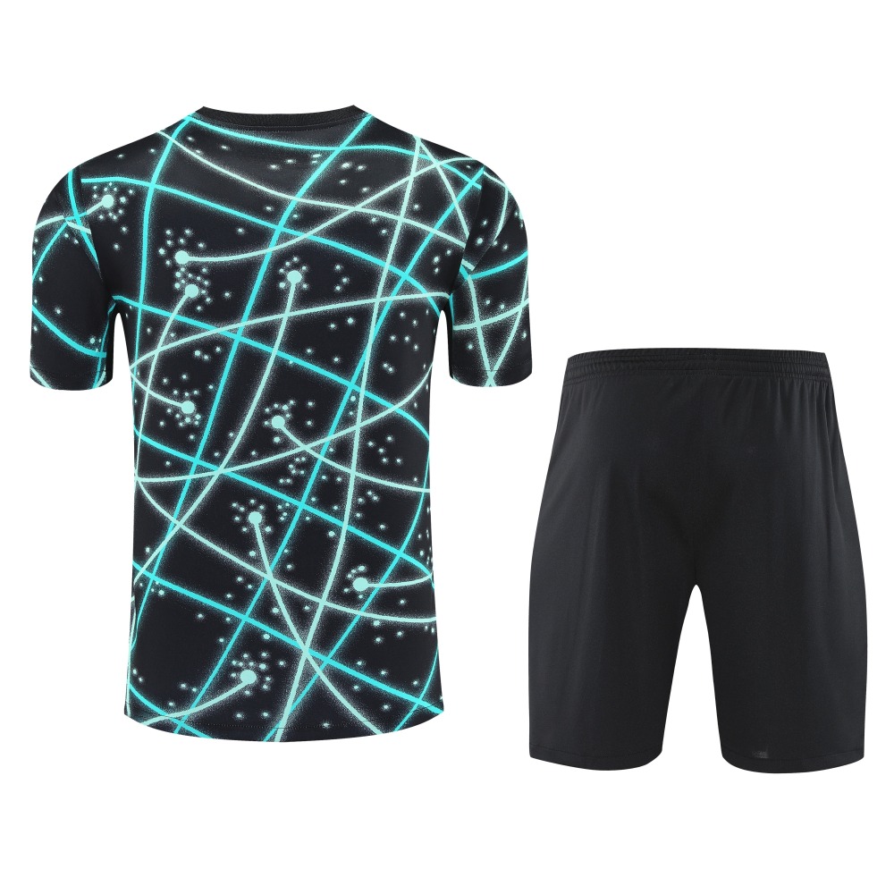 2025/2026 Inter Milan Black starry sky inkjet short-sleeved training kit