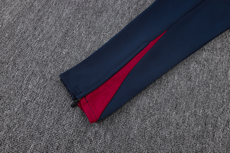 2025/2026 Barcelona dark blue long-sleeved full-zip training kit