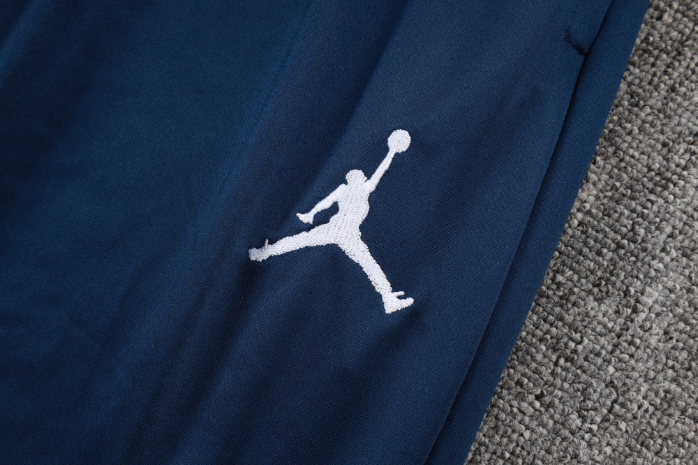 2025/2026 Paris Saint-Germain Dark Blue Half-Zip Long-Sleeve Training Suit Kit