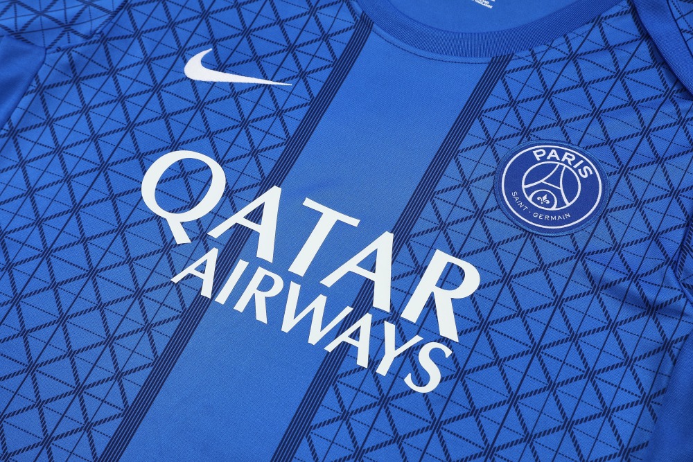 2025/2026 Paris Saint-Germain Blue Short-Sleeve Training Kit