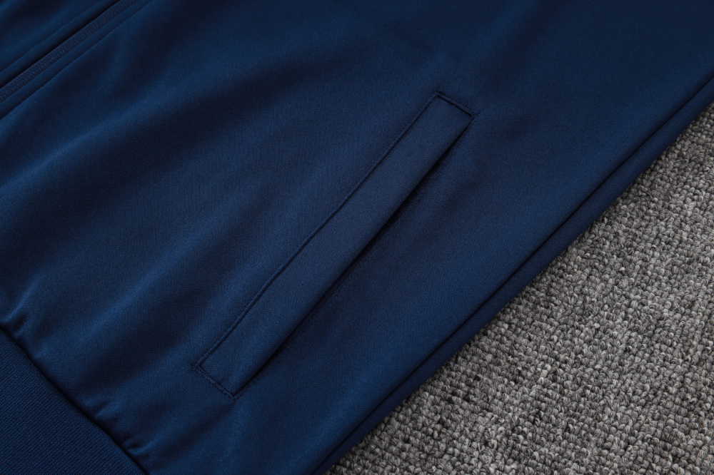 2025/2026 Paris Saint-Germain Grey Long-Zip Long-Sleeve Training Suit Kit