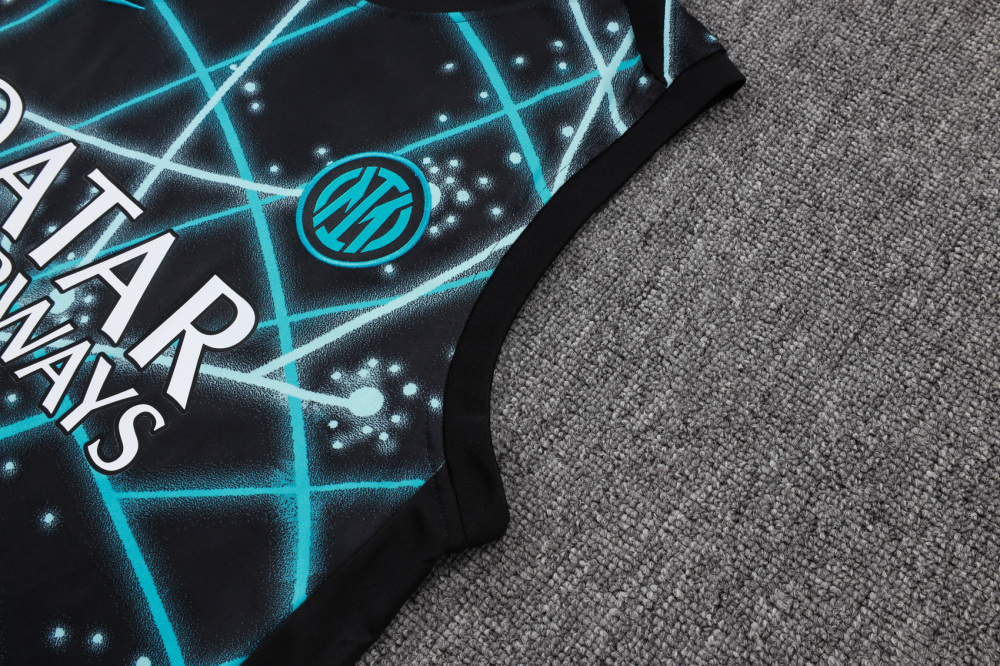 2025/2026 Inter Milan Black starry sky inkjet sleeveless training kit