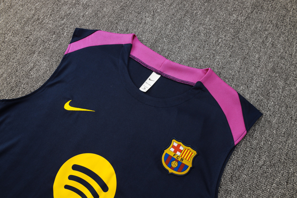 2025/2026 Barcelona dark blue sleeveless training kit