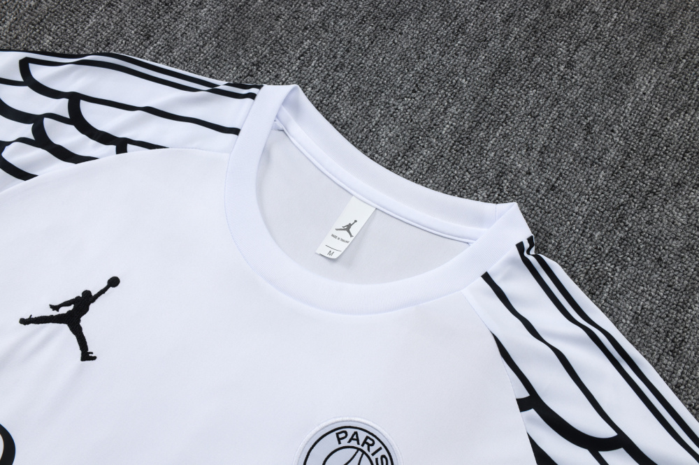 2025/2026 Paris Saint-Germain White Inkjet Short-Sleeve Training Kit