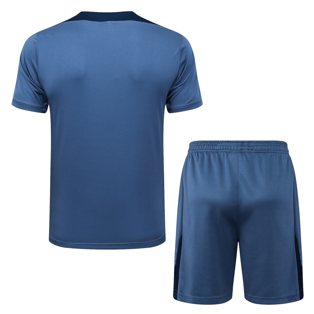 2025/2026 Paris Saint-Germain Light Grey Short-Sleeve Training Suit Kit