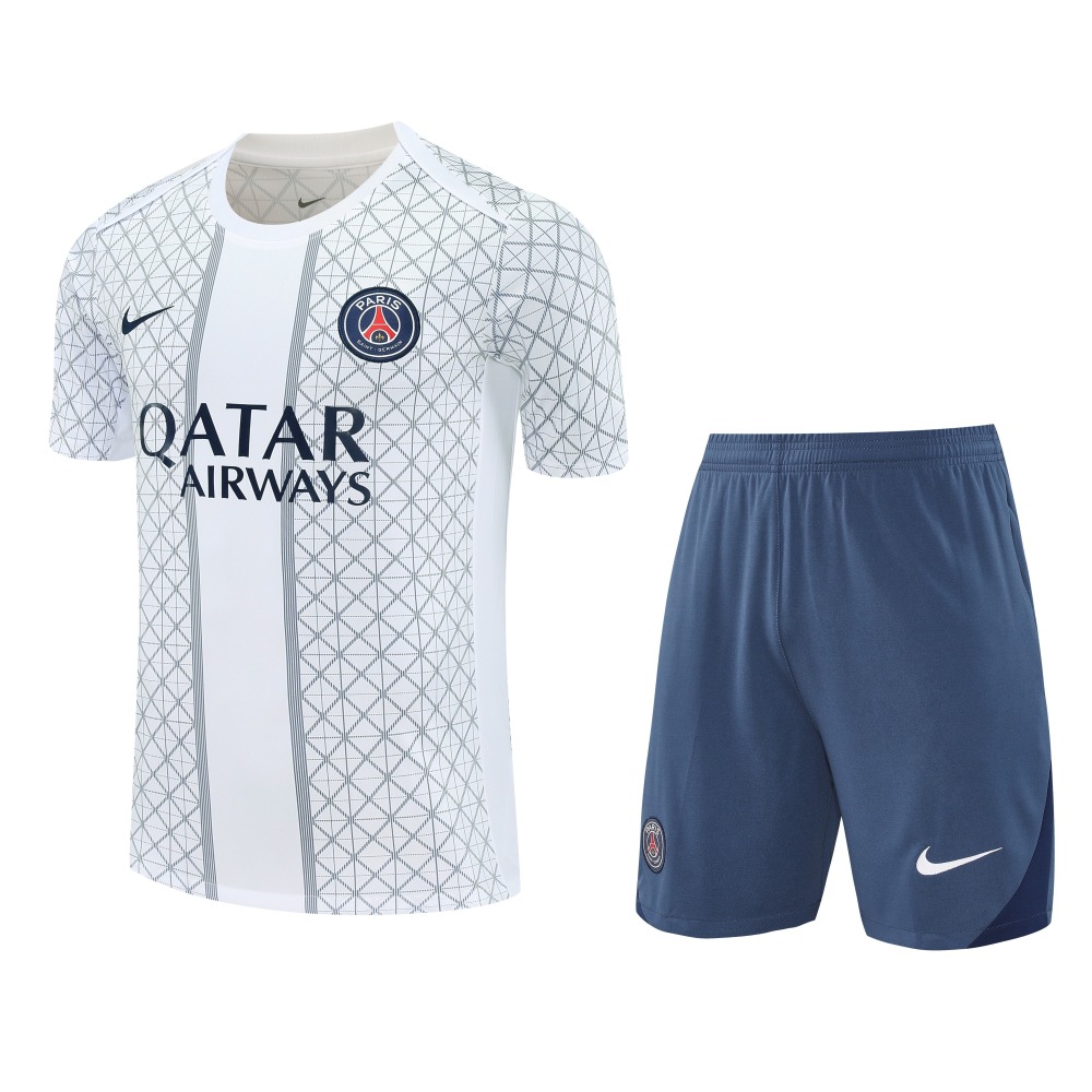 2025/2026 Paris Saint-Germain White Short-Sleeve Training Kit