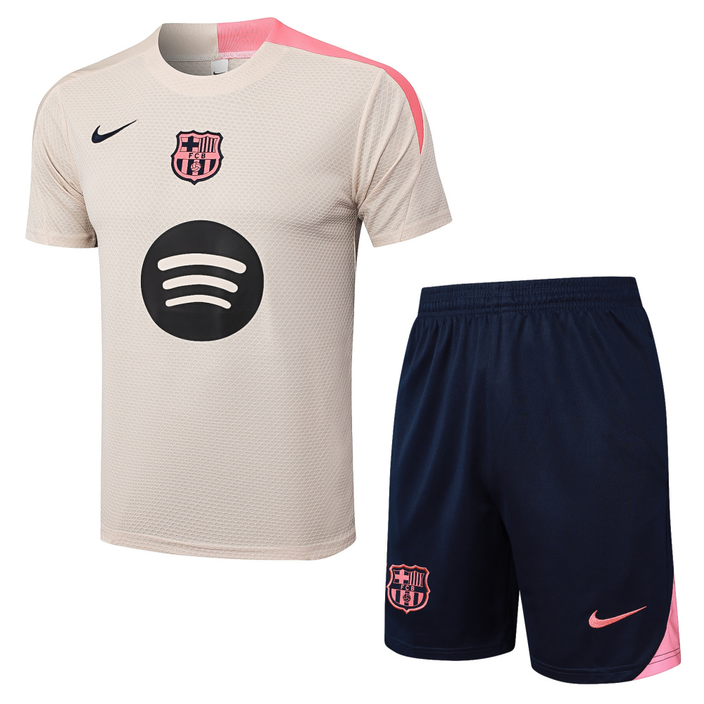 2025/2026 Barcelona beige short-sleeved training kit