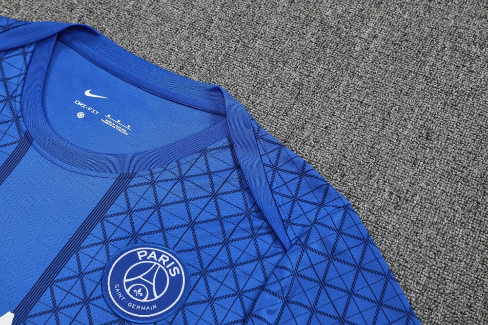 2025/2026 Paris Saint-Germain Blue Short-Sleeve Training Kit