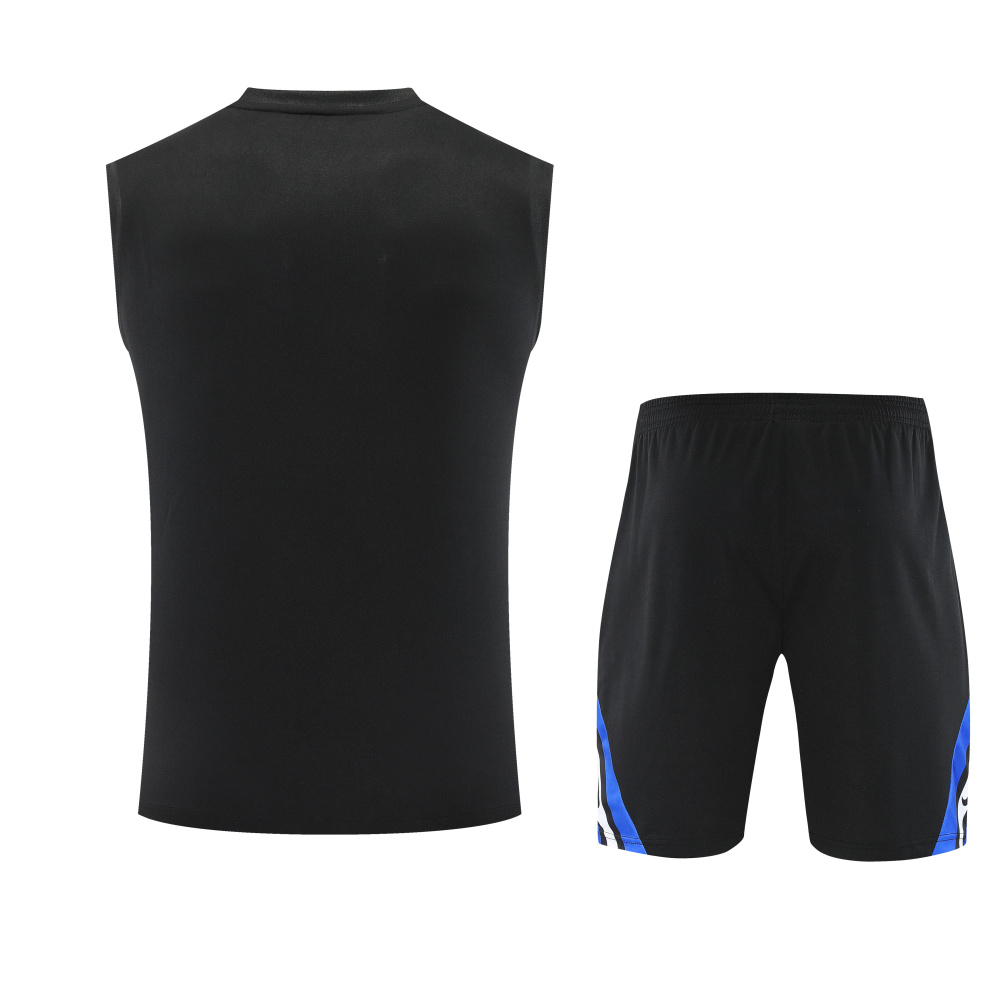 2025/2026 Inter Milan black and blue sleeveless training kit