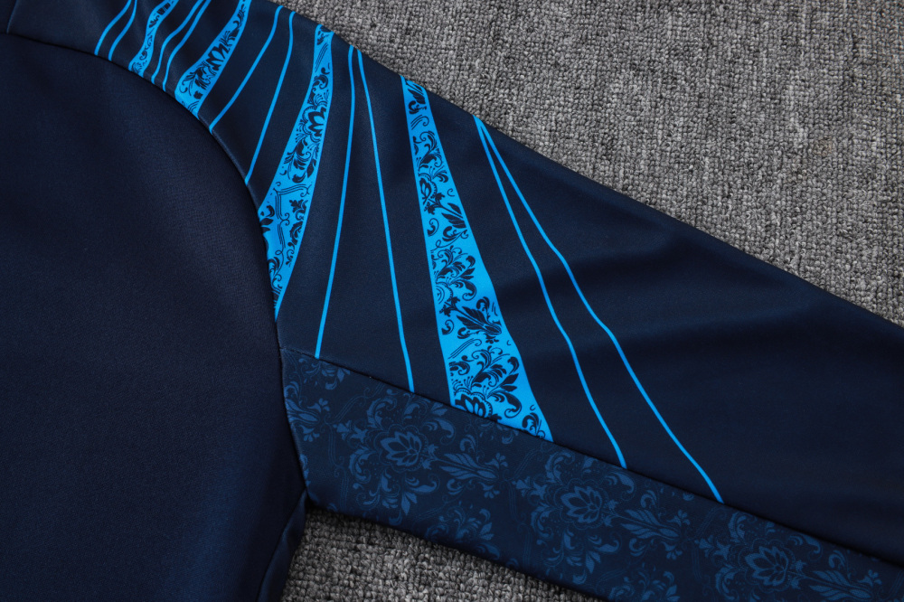 2025/2026 Napoli Royal Blue Long-Sleeved Training Kit with Full Zipper