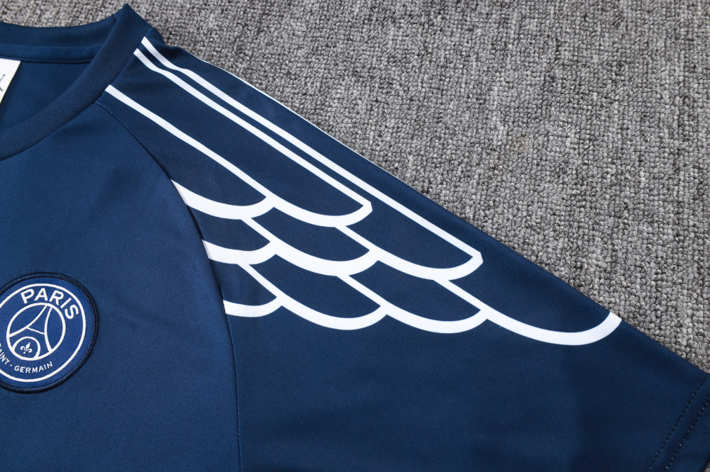 2025/2026 Paris Saint-Germain Navy Blue Short-Sleeve Training Kit