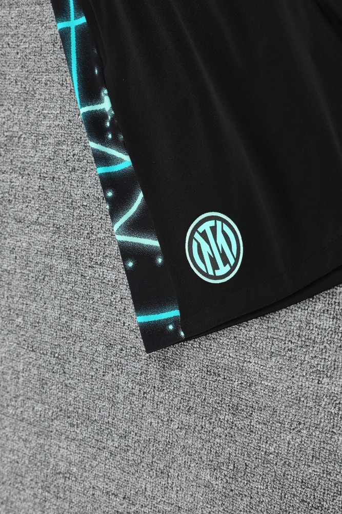 2025/2026 Inter Milan Black starry sky inkjet short-sleeved training kit