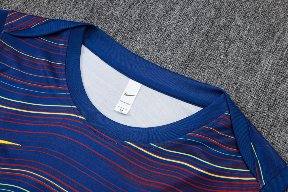 2025/2026 Barcelona Royal Blue Inkjet Sleeveless Training Kit