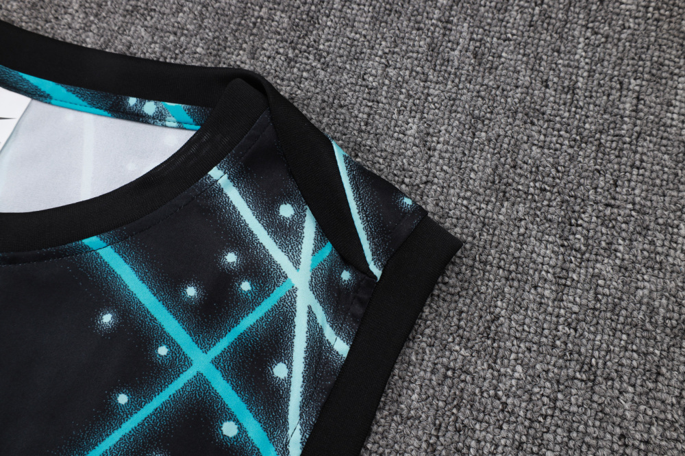 2025/2026 Inter Milan Black starry sky inkjet sleeveless training kit