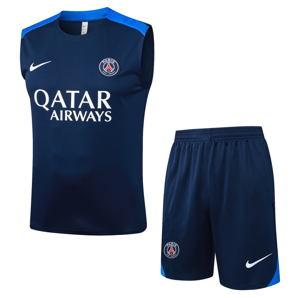 2025/2026 Paris Saint-Germain Dark Blue Sleeveless Training Kit