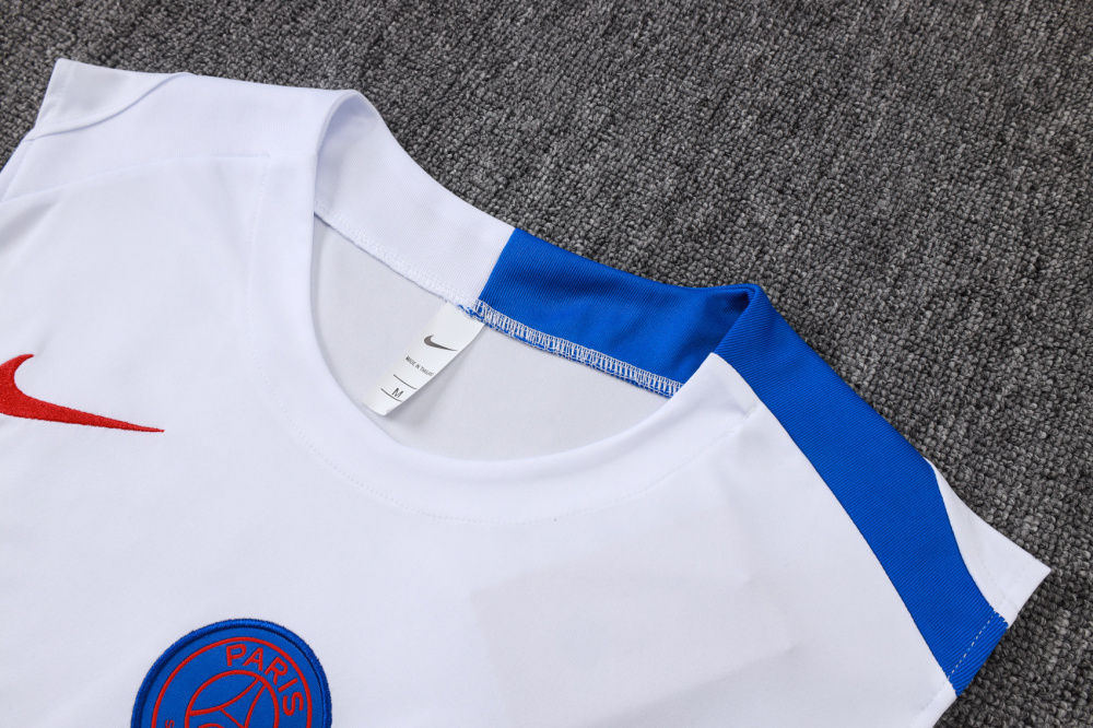 2025/2026 Paris Saint-Germain white sleeveless training kit