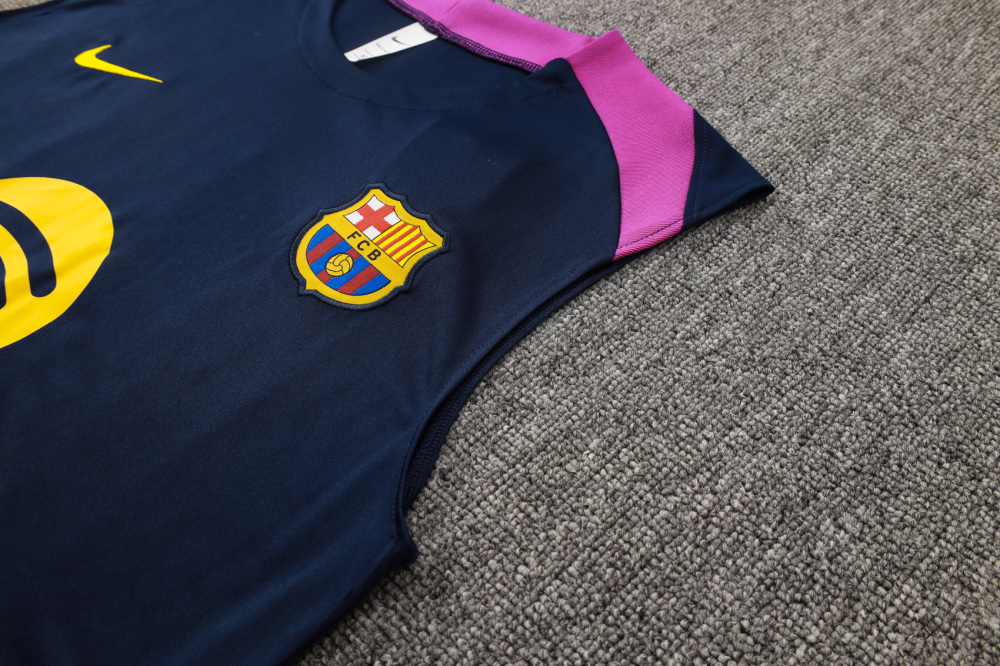 2025/2026 Barcelona dark blue sleeveless training kit