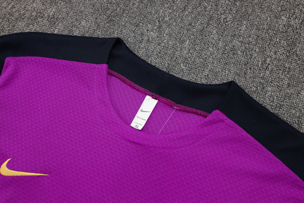 2025/2026 Barcelona red and purple short-sleeved training kit