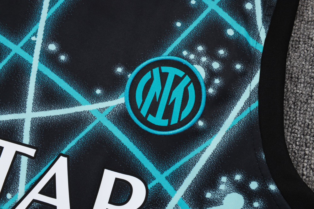 2025/2026 Inter Milan Black starry sky inkjet sleeveless training kit