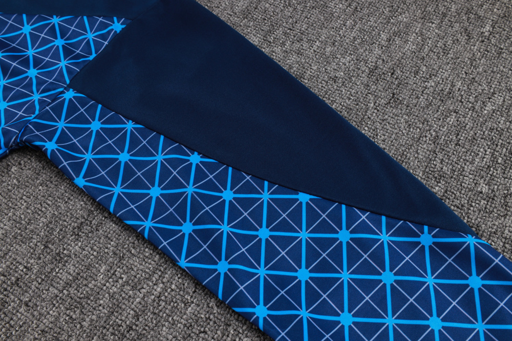 2025/2026 Paris Saint-Germain Check Inkjet Half-Zip Long-Sleeve Training Suit Kit