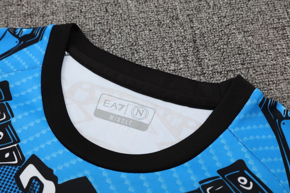 2025/2026 Napoli Blue Inkjet Sleeveless Training Kit